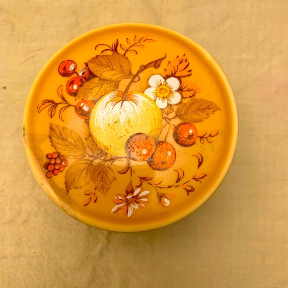 Sadler England Vintage Porcelain Gold Trinket box - Picture 2 of 5